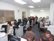 Students prepare for the On-Site One Week Express course at Naval Station Guam